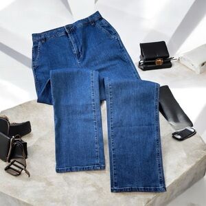 High Rise Straight Leg Jeans